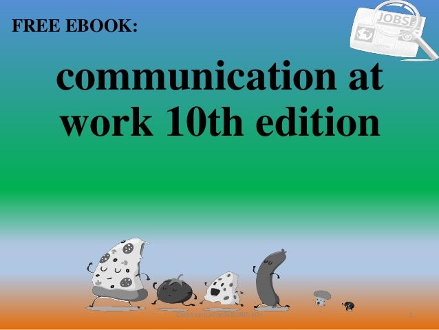 Communicating At Work 10th Edition Pdf